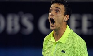 Bautista Agut is fired up after his defeat of Del Potro in Melbourne (thanks to guardian.com)