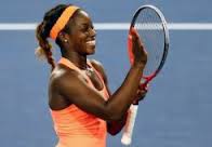 Sloane Stephens celebrates her upset of Sharapova (thanks to bangkokpost.,com)