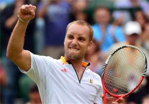 Steve Darcis celebrates (thanks to www.spelaspel.se)