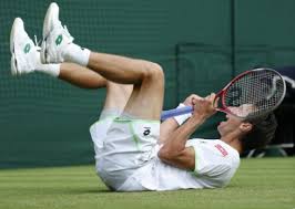 Sergiy Stakhovsky celebrates a historical win over Federer (Thanks to london24.com)