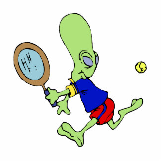 Tennis playing aliens