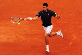 Djokovic looking good on the red clay (thanks to bleacherreport.com)