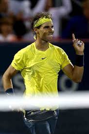 Nadal raises his finger back in the summer to show who is number One on the ATP (thanks to rogerfedererfans.com)